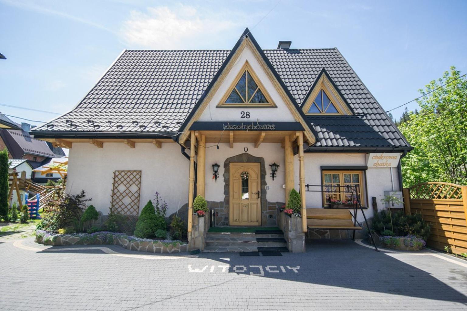 Ciukrowa Chatka Sauna & Jacuzzi Poronin Kültér fotó